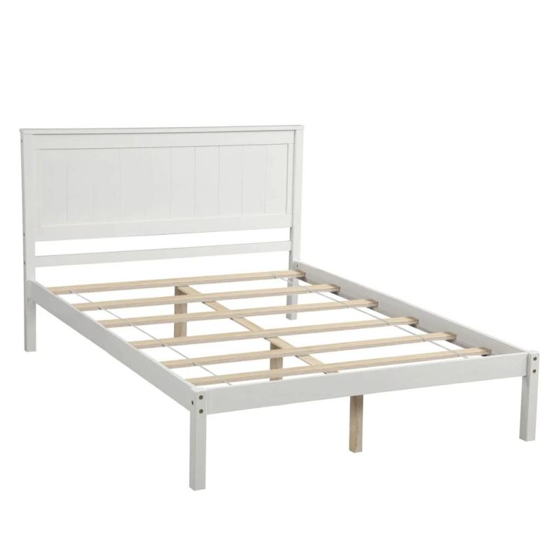 Wooden Bed Frame Headboard/Full Bed Frame/Center Support Foot/Mattress Base