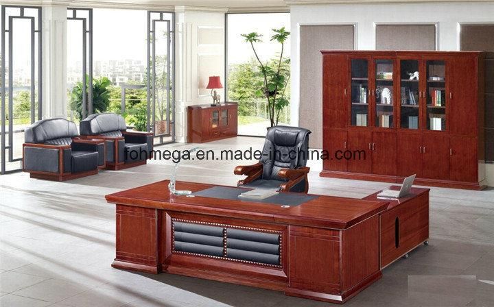 Modern Luxury Wooden Executive Office Desk for Company Use (FOH-A3A241)