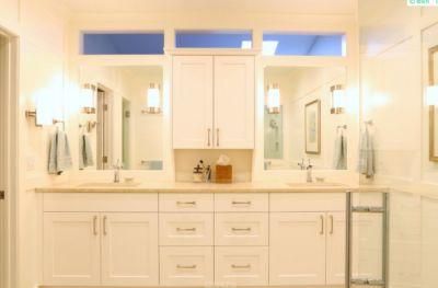 Classic Design Hot Sale Open Frame PVC Pure White Shaker Eusitue Wash Basin Bathroom Vanity Vietnam
