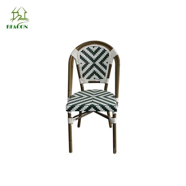 Modern Leisure Rattan Aluminum Outdoor Indoor Dining Furniture Chair