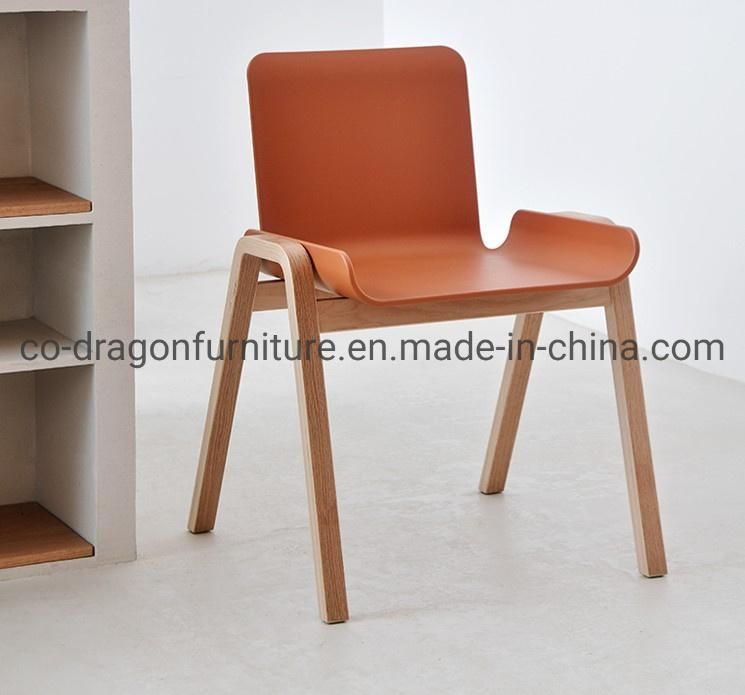 Hot Selling Wooden Legs Plastic Coffee Furniture for Dining Chairs