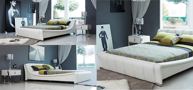 American Designer Room Furniture Leather Bed King Size Bed Gc1615