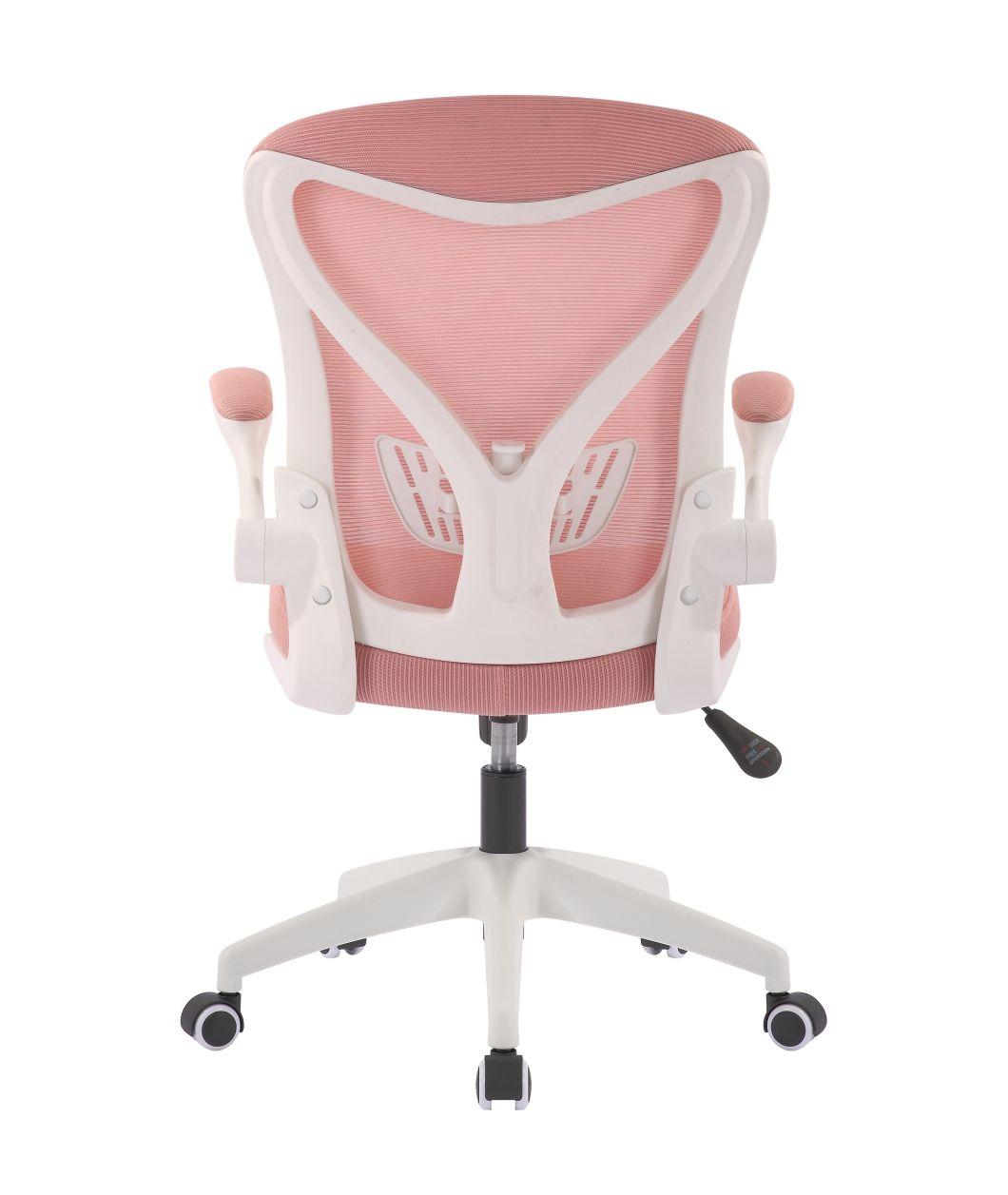 Adjustable Height Ergonomic Desk Computer Mesh Office Chair with Lumbar Support and Flip-up Arms