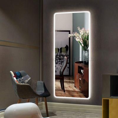 Full Length Oversize Rectangle Large Bathroom LED Mirrors with Touch Button