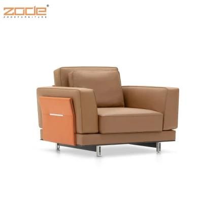 Zode Factory Wholesale Leather Sectional Sofa Modern European Style Living Room Sofa