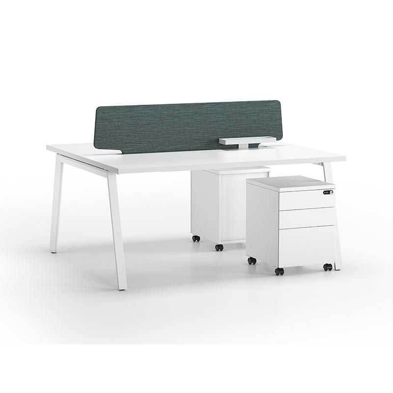 High Quality Modern White Two Seat Office Workstation Office Desk