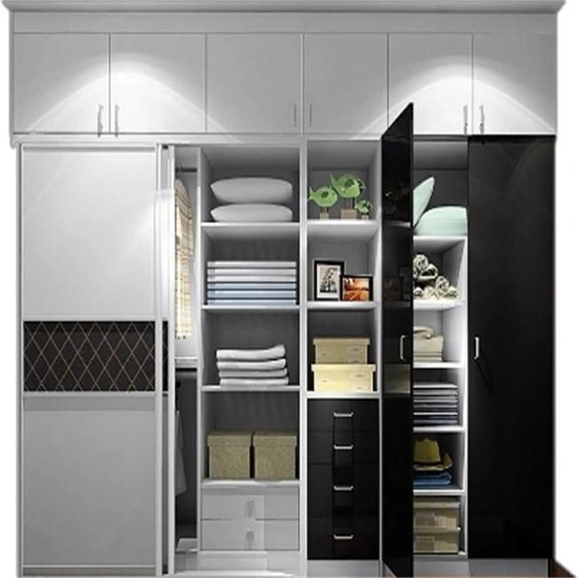 Moder Design Melamine Bedroom Furniture Wardrobe