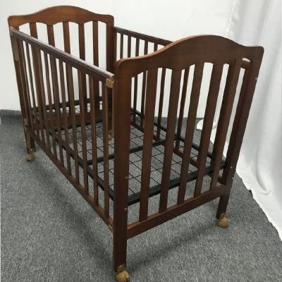 Most Popular New Born Baby Cot Design Natural Wooden Baby Bassinet Juniors Furniture