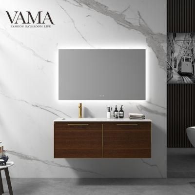 Vama 48 Inch Hotel Used Modern Wooden Bathroom Furniture with LED Mirror 303120