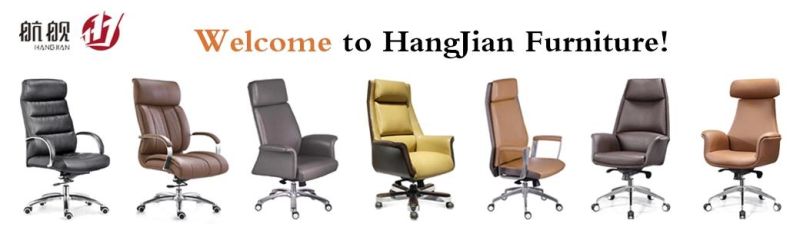 Luxury High-Back Leather Office Chair Swivel Office Furniture With Footrest for Boss/Manager