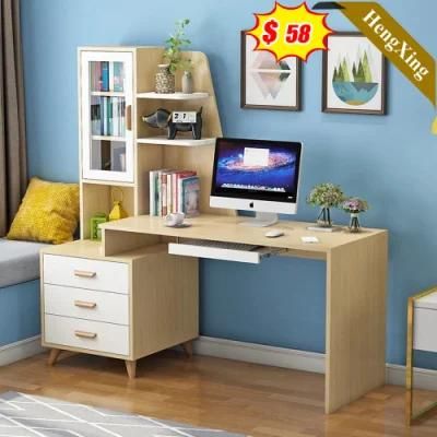 Light Wood Color Modern Design Factory Wholesale Office School Furniture Storage Cabinet Study Computer Table