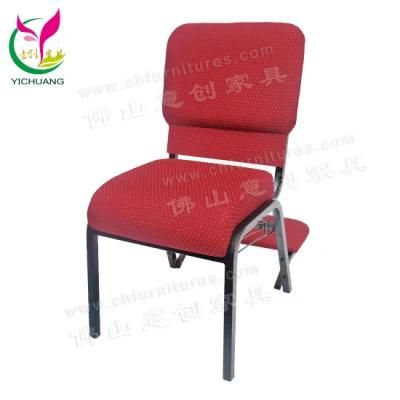 Hc-G41 Red Color Stackable Bookshelf Wholesale Used Church Chairs with Kneeler