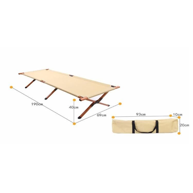 Aluminium Metal Outdoor Camping Hiking Folding Sleeping Cot Camp Bed for Adults