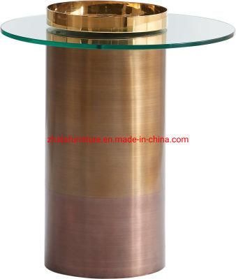 Luxury Glass Top Home Living Room Center Table Side Table
