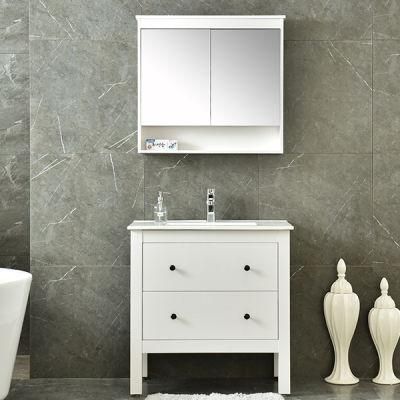 Hotel Modern Bathroom Cabinet Waterproof Floor Mounted Bathroom Vanity