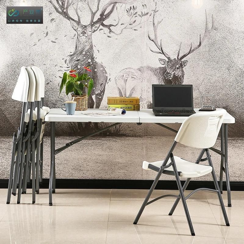 Outdoor Garden Furniture Plastic Folding Banquet Chair for Wedding Table Set for Home