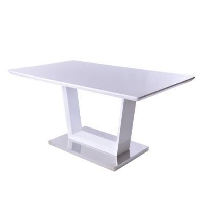Hot Sale Modern Restaurant Dining Furniture Simple White Dining Table