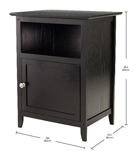 Winsome Wood Henry Decorative Table, Black