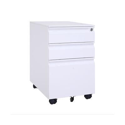 Modern Furniture 3 Drawer Mobile Cabinet Movable File Cabinet
