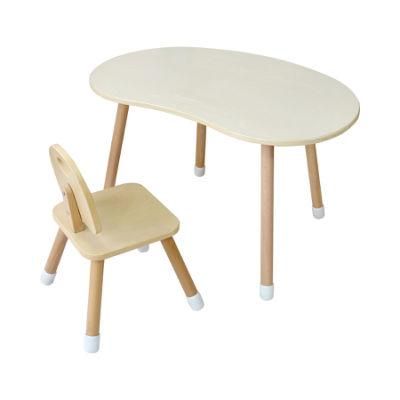 Environmental Solid Wood Children Table and Chair Set Kindergarten Furniture for Baby Room Decoration