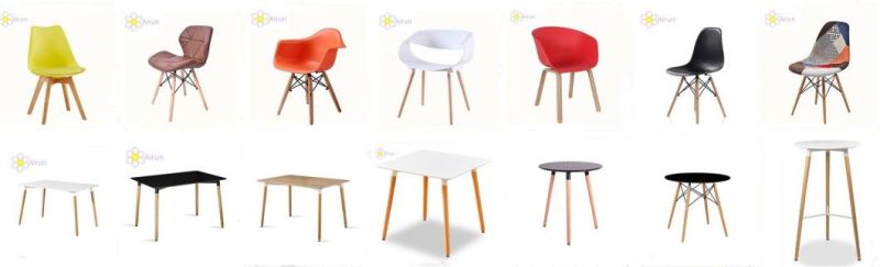 2020 New Design Nice Price Restaurant Wooden Legs Plastic Dining Chair