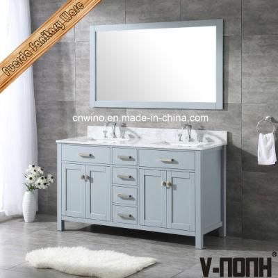 USA Style Solid Wood Modern Bathroom Cabinet Furniture