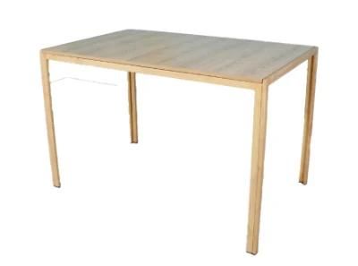 Wholesale Home Dining Room Furniture MDF Wooden Effected Top Dining Table