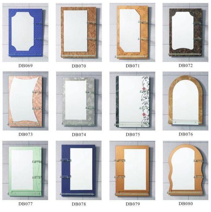 40X60cm 3.5mm 4mm Bevel Edge Colored Frameless Decorative Bathroom Mirror