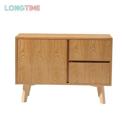 Modern Wooden Bedside Nightstand Side Table with 2 Drawers Design