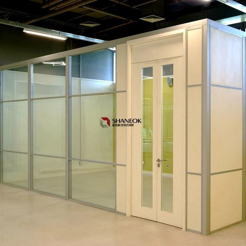 Office Partition Walls High Wall MDF Room Divider Glass Wall