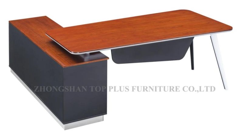 L Shape Metal Leg Modern Table Home Office Furniture (ZJ-18A)