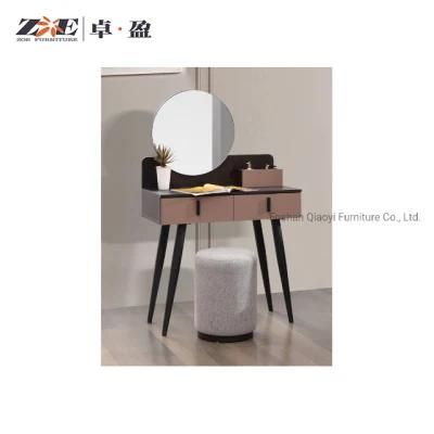 Home Wholesale Bedroom Furniture Wooden Dressing Table with Mirror