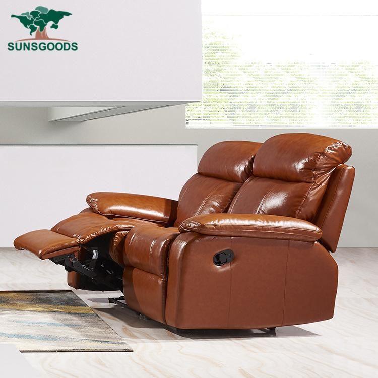 Comfortable Sectional Modern Recliner Trend Genuine Used Leather Sofa