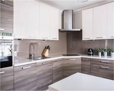 Modern Simple Style Heat Resistant Long Lasting Modular Laminate Kitchen Cabinet
