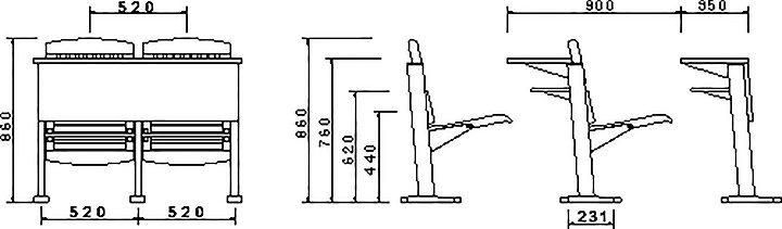 Public Conference Lecture Hall Office Student Classroom School Desk and Chair