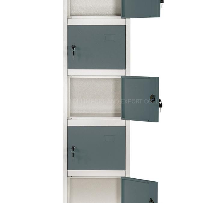 6 Tier Metal Storage Compartment Cloth Locker for Office Staff