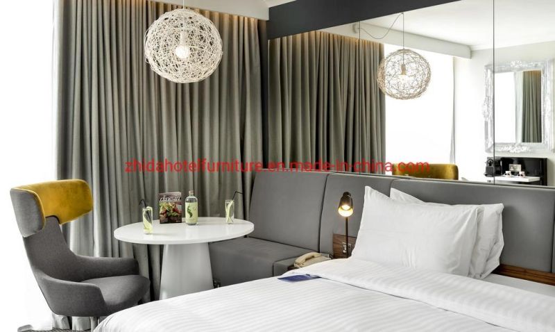 Customized Villa Apartment Home Hotel Furniture Hilton Marriott Bedroom Set King Queen Size Bed Furniture