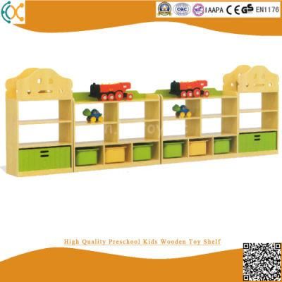 Wooden Daycare Furniture, Children Storage Shelves, Kids Wood Toy Shelf