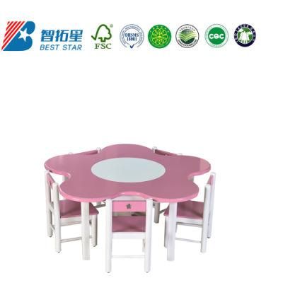 Modern Preschool Study Table, Kindergarten and Preschool Readingroom Children Table, School Classroom Student Table, Hello-Kitty Design Kids Table