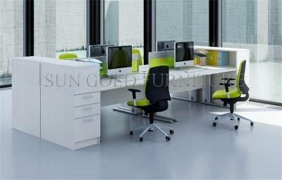 Hot Sale Modern Office Workstation with 4 Seat Partition Desk