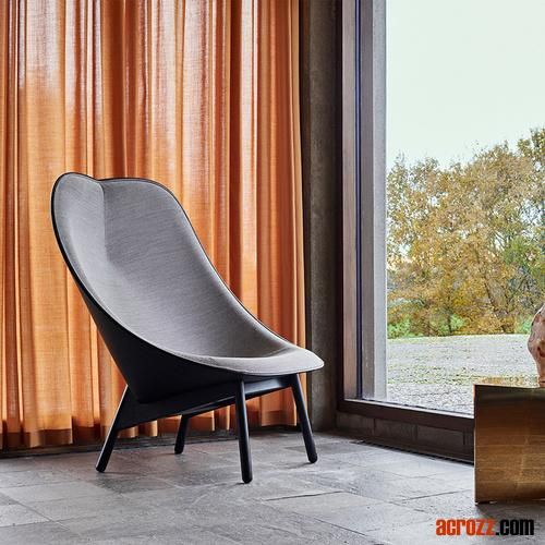 New Modern Design Uchiwa Chair Fiberglass Sofa Hotel Living Room Leisure Furniture