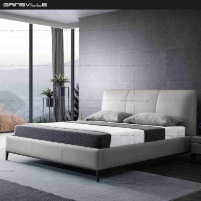 Modern Full Leather King Bed Wall Bed Leather Beds Gc1816