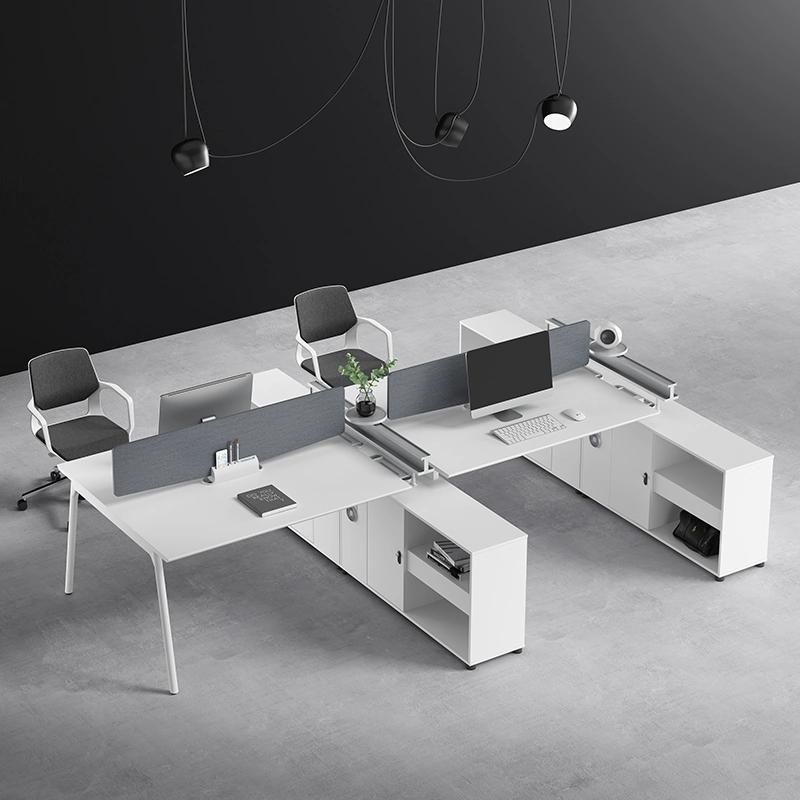 High Quality Modern Furniture Four Seat Office Workstation Office Desk