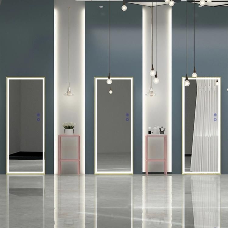 Wall-Mounted Full Length Dressing Mirror with LED Lights