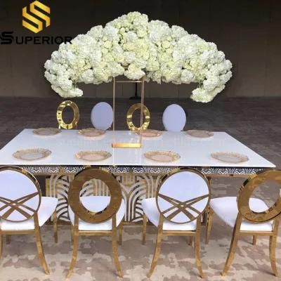 Factory Luxury Modern Stacking Metal Wedding Hotel Banquet Restaurant Chair