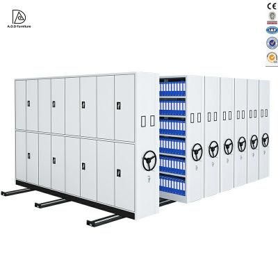 Library Movable Cabinet Steel Mobile Shelving System Storage Filing Cabinet