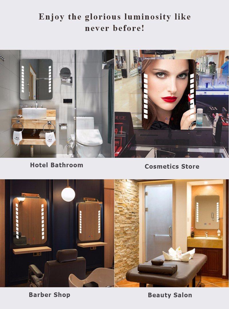 Smart Bathroom Plastic Mirror with Lights and Touch From Factory