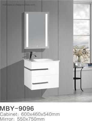 UK PVC Bathroom Cabinet with LED Mirror