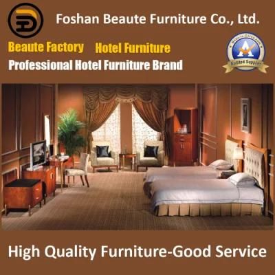Hotel Furniture/Luxury Double Hotel Bedroom Furniture/Standard Hotel Double Bedroom Suite/Double Hospitality Guest Room Furniture (GLB-0109815)
