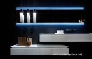 Wall Hung Corian Built Modern Living Romm Cabinets